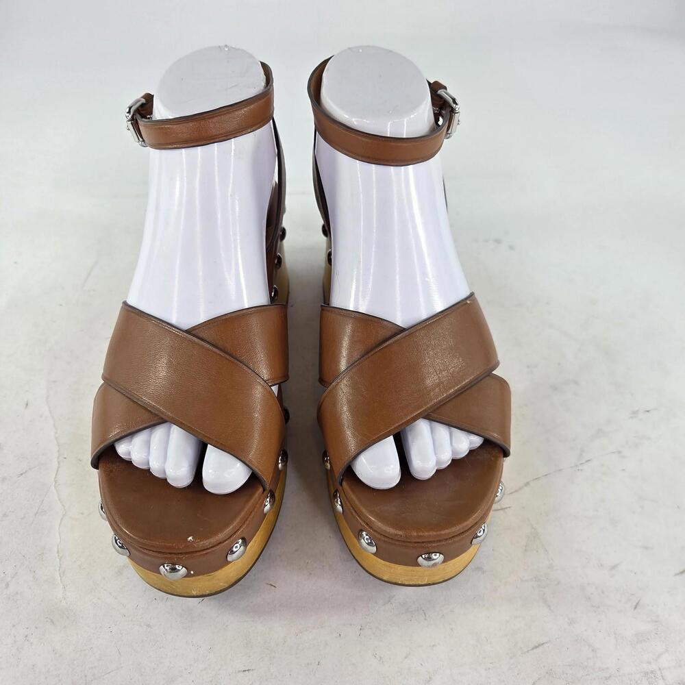 Coach Astor Studded Platform Wedge Sandals Heels 7 B - Picture 2 of 11